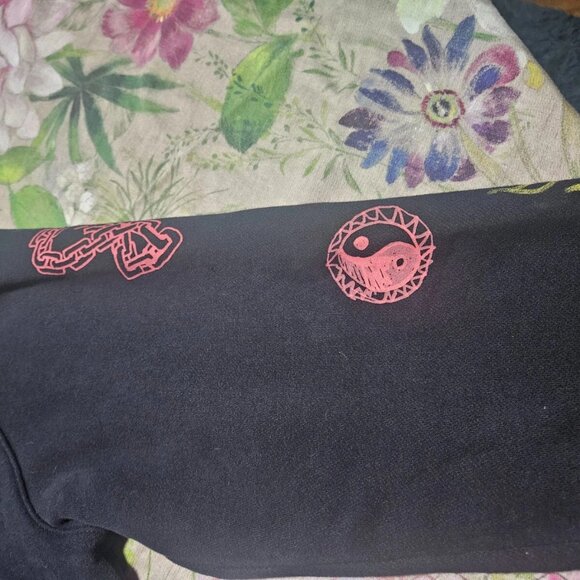 HOLLISTER GRAFFITI SPRAY PAINT LOOK HOODED SWEATSHIRT MENS XXL - Picture 8 of 10